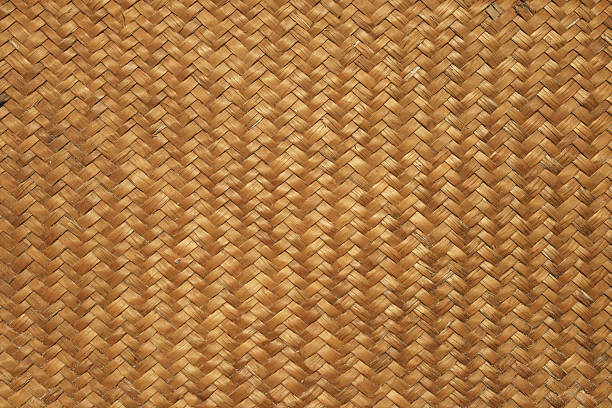 woven mat background stock photo