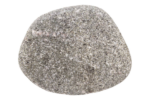 istock Top view of single gray pebble 1472797047