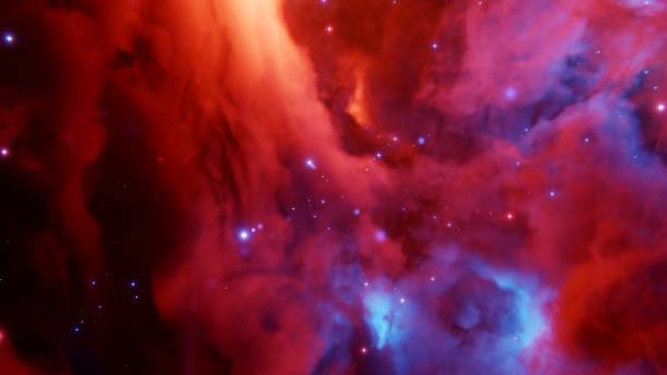 in der lebendigen und farbenfrohen leinwand des weltraums kann man die faszinierende darstellung von galaxien, sternen und nebeln bestaunen - planetologie stock-fotos und bilder
