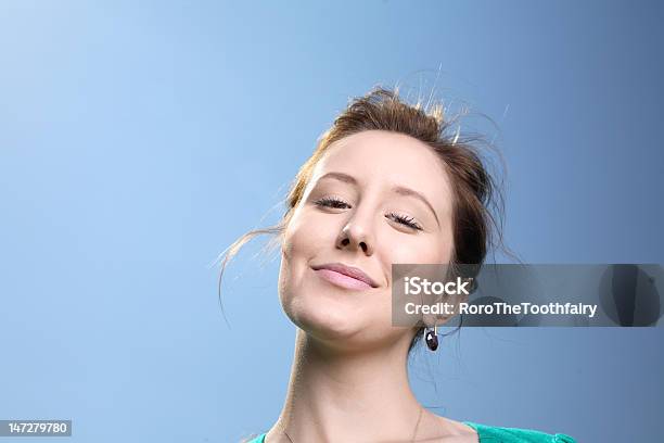 Lovely Girl With Sky Background Stock Photo - Download Image Now - 20-29 Years, Adult, Beautiful People