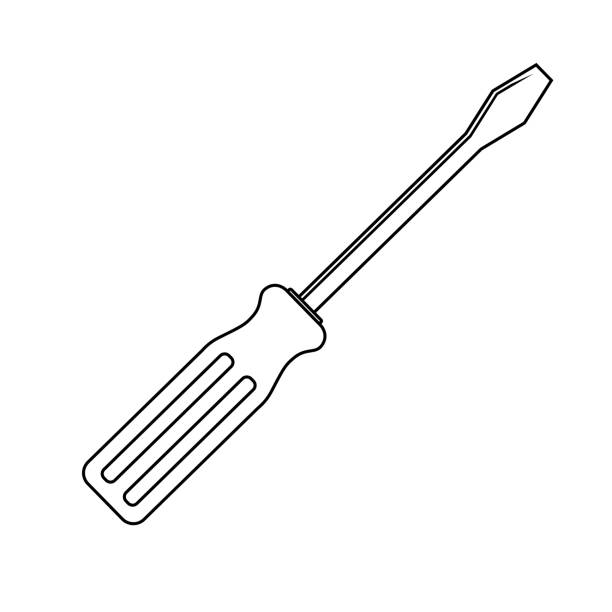 Flat Head Screwdriver Clipart