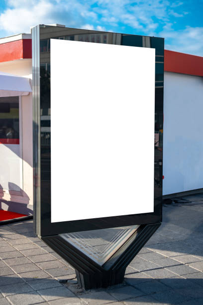 istock Blank advertising vertical billboard poster 1472801513
