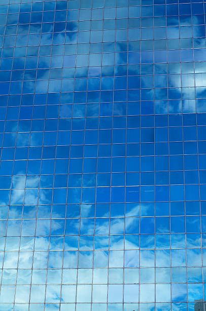 Sky reflection stock photo