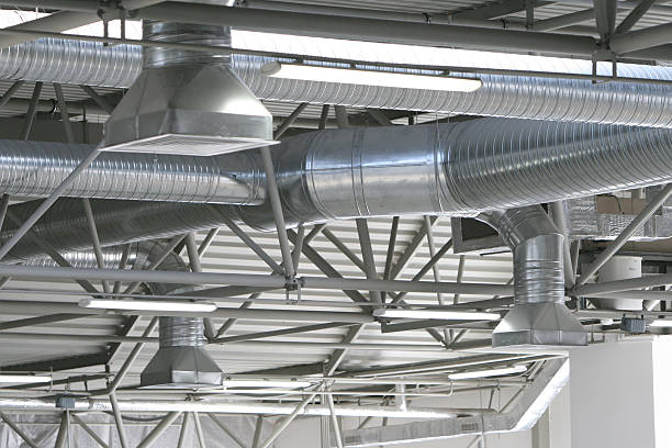istock Ventilation pipes of an air condition 147280295