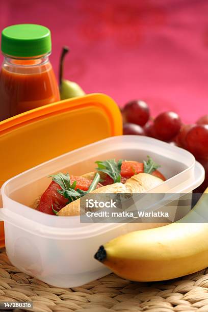 Lunch Box Stock Photo - Download Image Now - Arugula, Banana, Box - Container