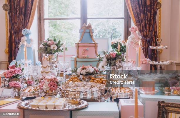 Luxury Cake Table Decorations For Celebrations Stock Photo - Download Image Now - Paris - France, Bakery, France