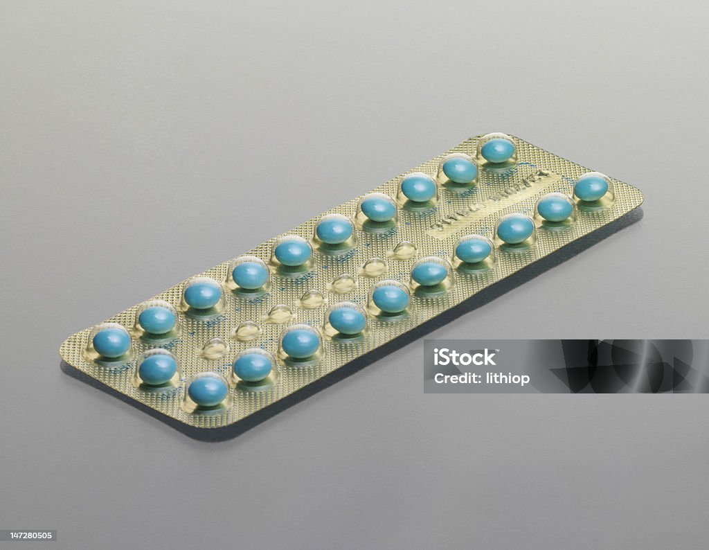 Pílulas controle de nascimento - Foto de stock de Adulto royalty-free