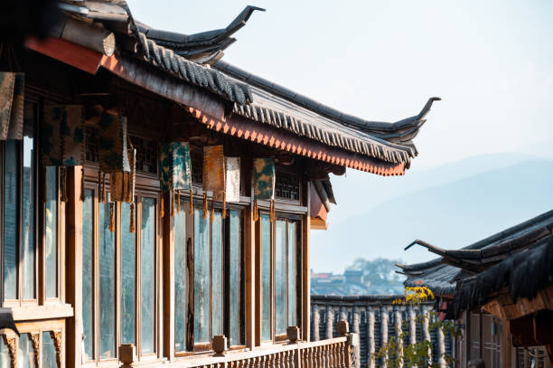 istock Chinese traditional style wooden loft 1472806556