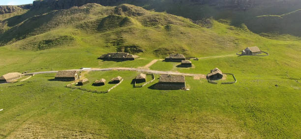 istock Mud clay stone Viking house 1472806842