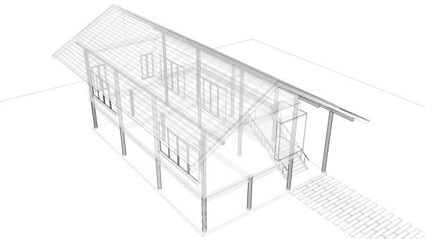 istock 3D illustration of residential project 1472807616