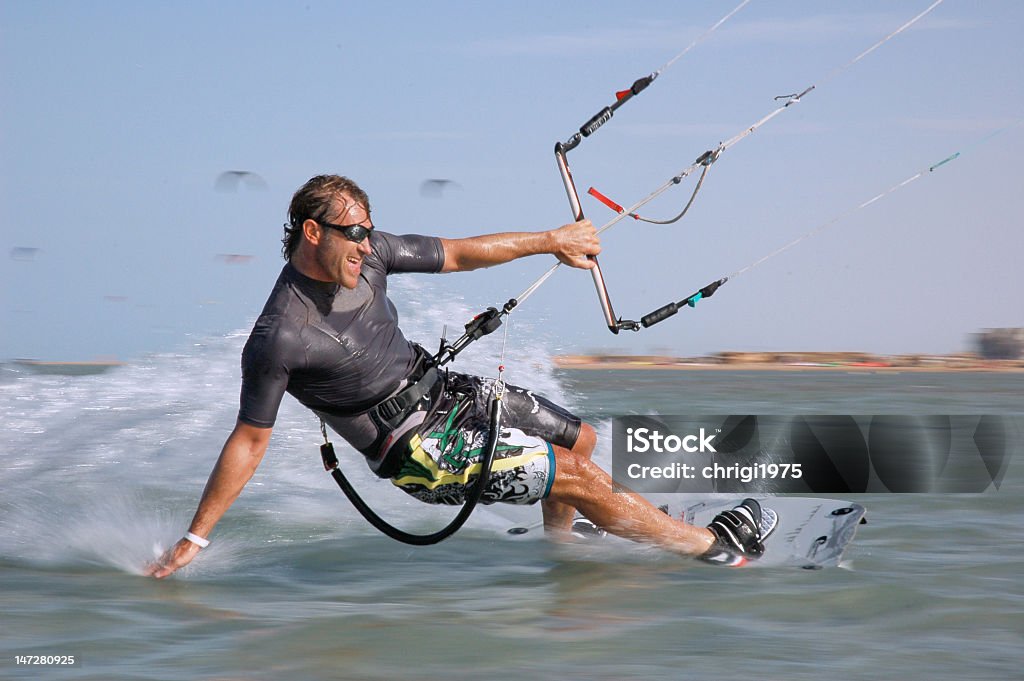 Kitesurf-acção - Royalty-free Kitesurf Foto de stock