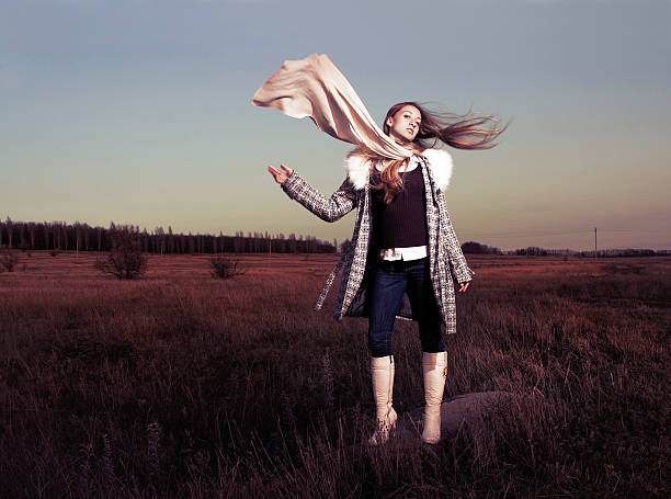 istock Creative fashion girl 147281198