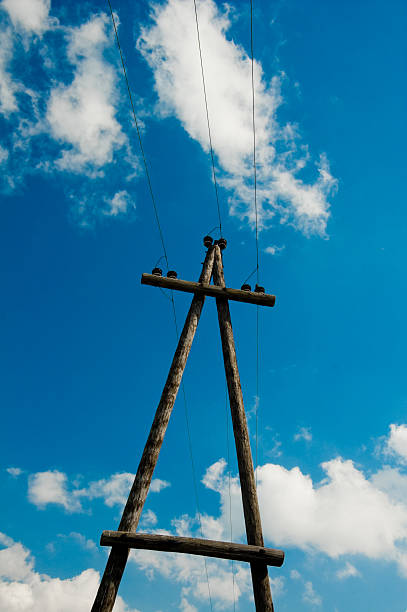 istock Wooden power  pylons 147281314