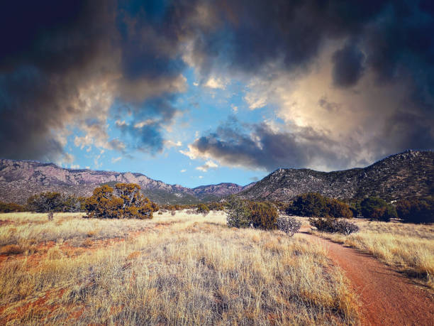 The path is located within the foothills of the Sandia Mountains, and it offers hikers a unique and picturesque view of the surrounding landscape. The trailhead is located within Elena Gallegos Picnic Area, which is situated at an elevation of about 6,500 feet above sea level.