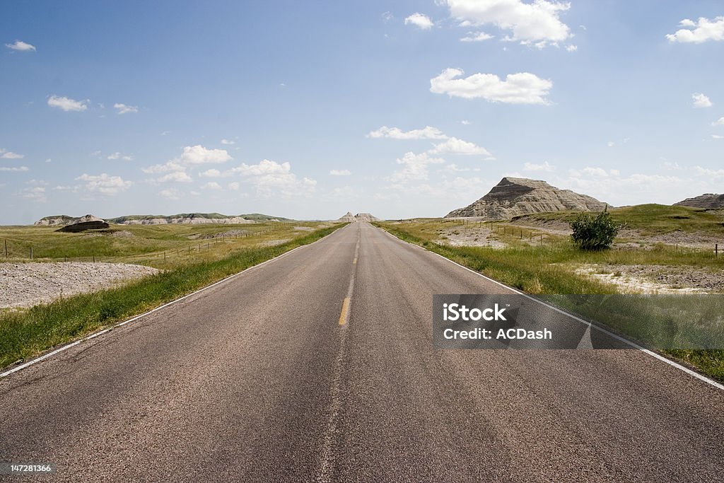 North Dakota Road - Lizenzfrei Abwesenheit Stock-Foto