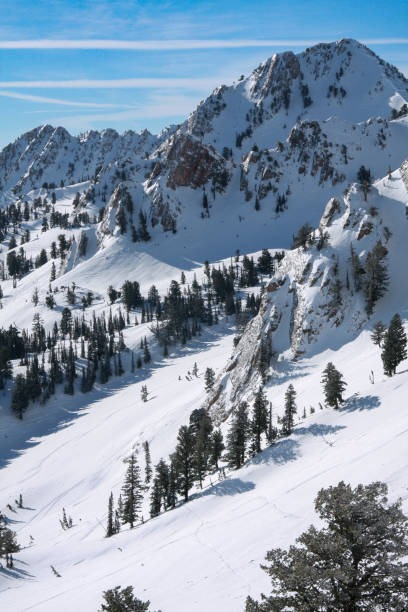 istock Alpine skiing at Snowbasin Resort, Utah 1472815197