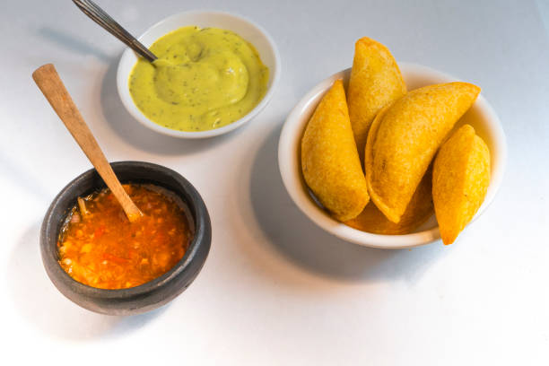 istock Fried empanadas, typical Colombian food 1472815272