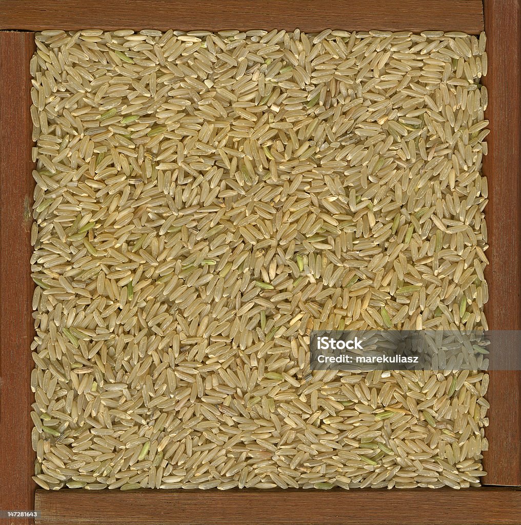 long-grain-brauner Reis Hintergrund - Lizenzfrei Braun Stock-Foto