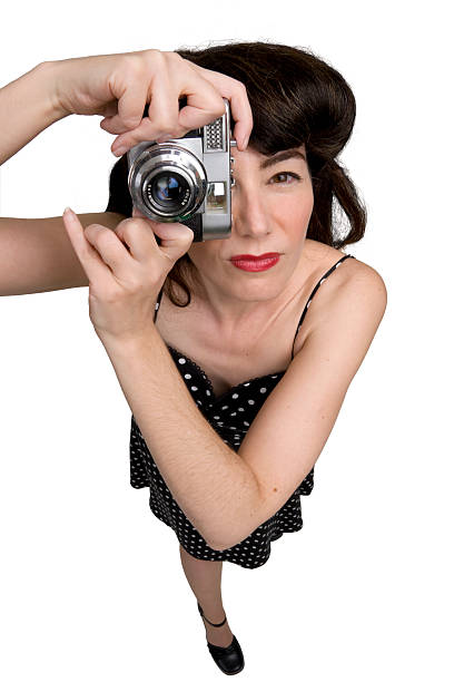 istock Vintage Woman Taking a Picture 147281980