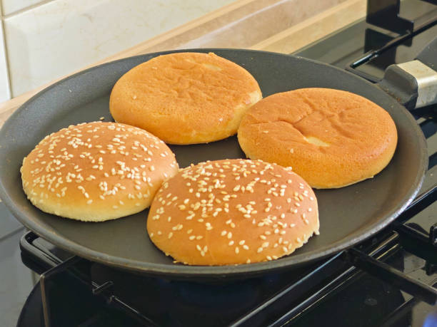 cutlets and hamburger buns