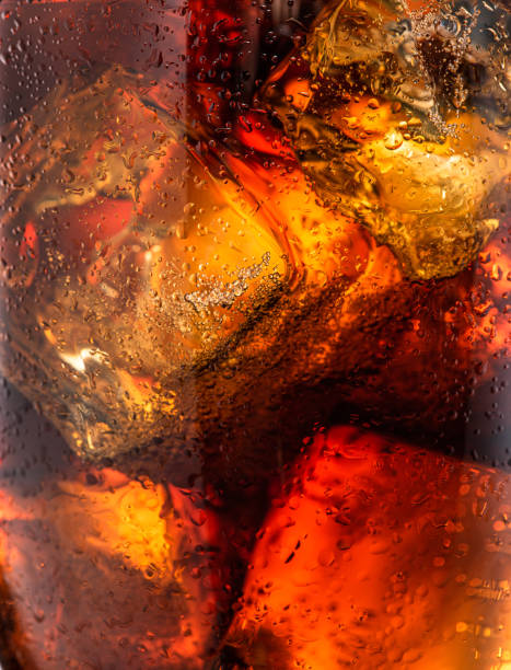istock Ice cubes in the cola drink closeup. 1472822600