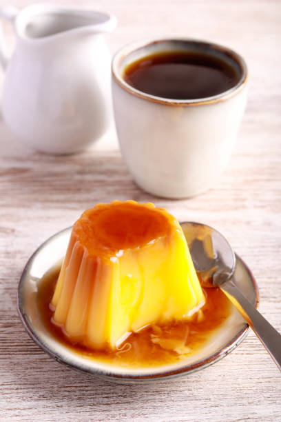 istock Creme caramel – custard and caramel pudding dessert 1472823641