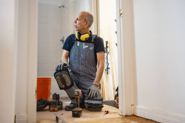 istock Senior Caucasian man doing construction renovation indoors 1472823645