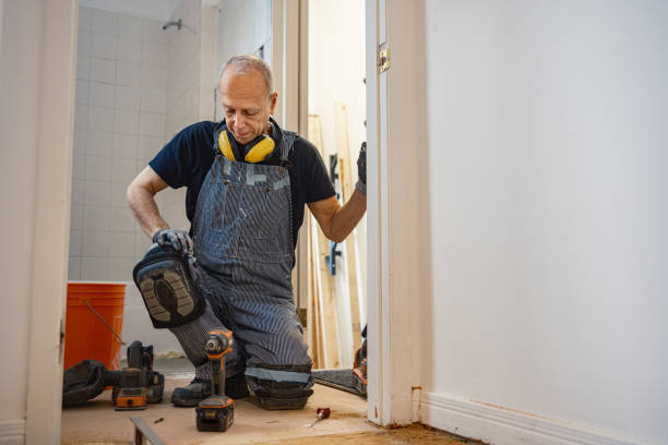 istock Senior Caucasian man doing construction renovation indoors 1472823646
