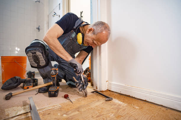 istock Senior Caucasian man doing construction renovation indoors 1472823651