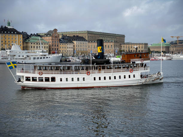 Stockholm, Sweden - Dec 09, 2017: Sailing vessel 'Af Chapman' (constructed in1888) on Skeppsholmen in Stockholm, Sweden
