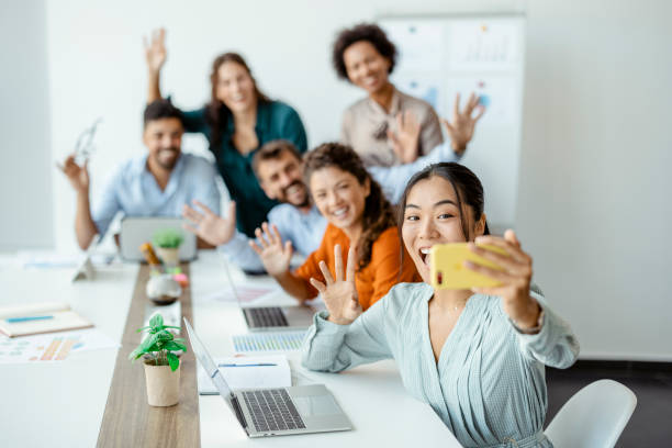istock Business People in Social Media Post 1472824291