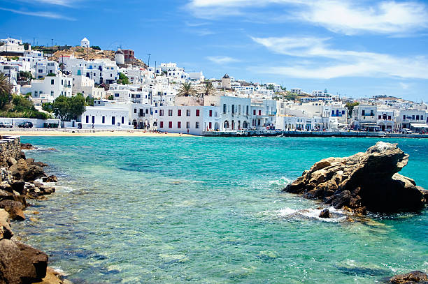 istock Coast of Mykonos Town 147282513
