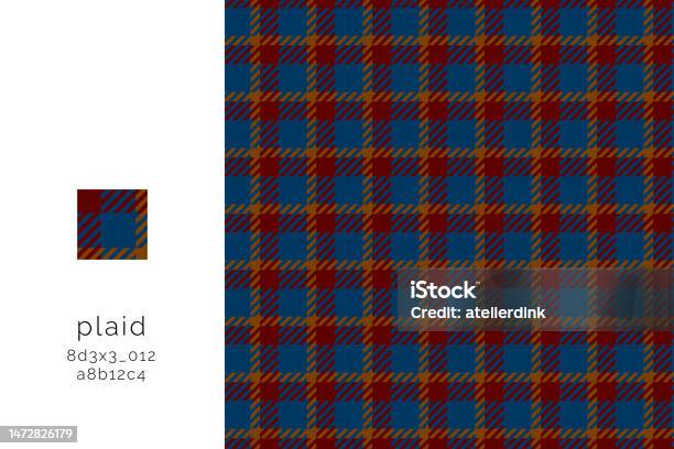 Seamless Check Plaid Grahic Pattern For Fall And Winter Stock ...