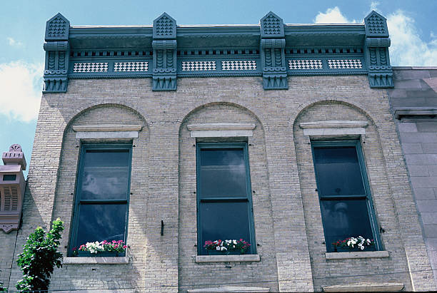 istock Decorative Facade Graces Historic Building. 147283026
