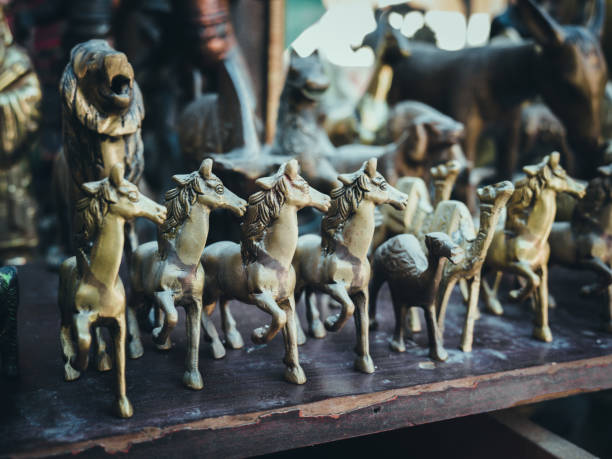 istock Various merchandise for sale at antique store 1472835404