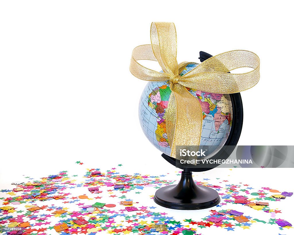 Миру в качестве подарка Концепция - Стоковые фото Глобус роялти-фри