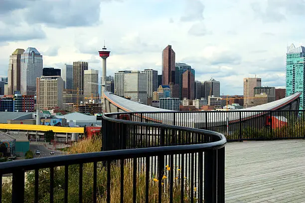 Downtown Calgary , sadledome and CN-tower