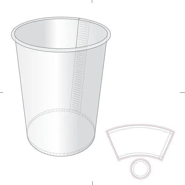 Vector illustration of Paper Cup Package