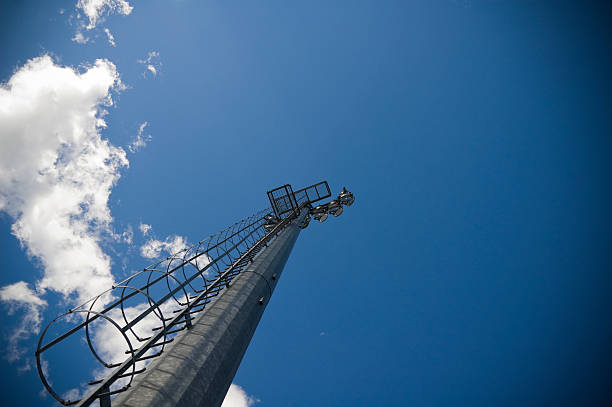 Floodlights stock photo