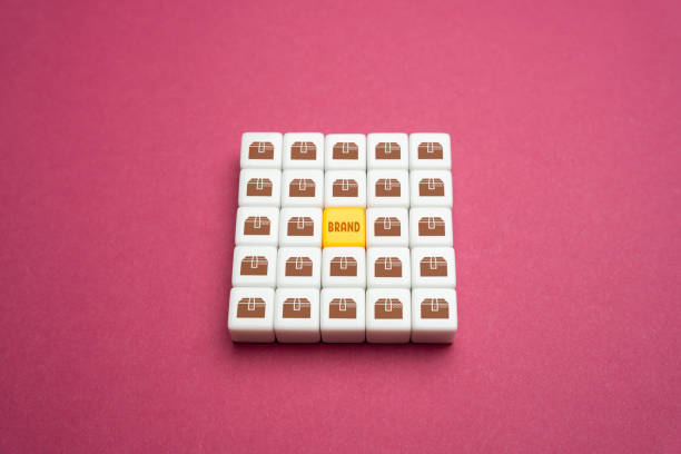 istock Brand and goods boxes. Business and commerce, trade. 1472848502