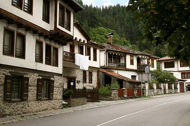 Landscape of  Shiroka Laka village in Bulgaria