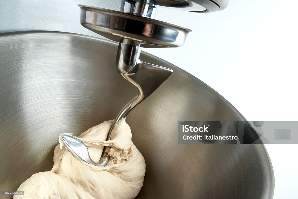 kneading dough food processor to kneading dough for bread Machinery Stock Photo