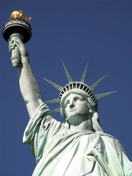 istock Statue of Liberty and Blue Sky 147284932