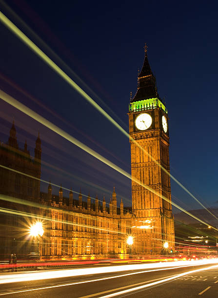 istock Night shot of Big Ben 147286063