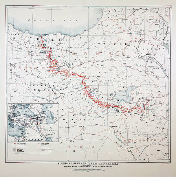 Woodrow Wilson map 1920 year