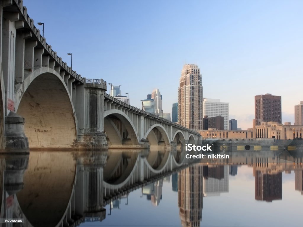 Central Ave puente en Minneapolis - Foto de stock de Minneápolis libre de derechos