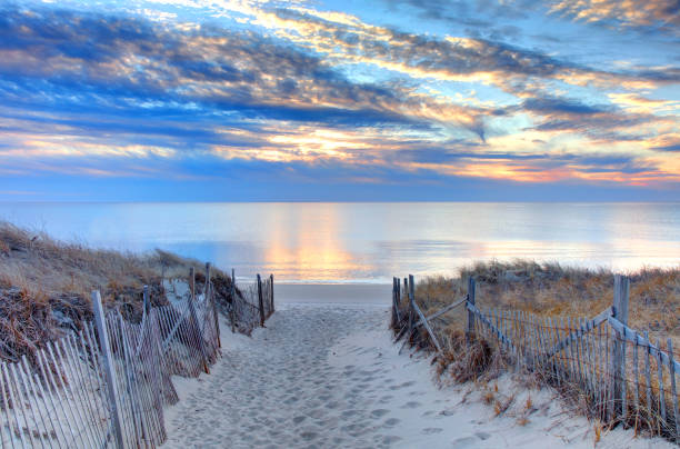 Beach in Truro on Cape Cod - fotografia de stock