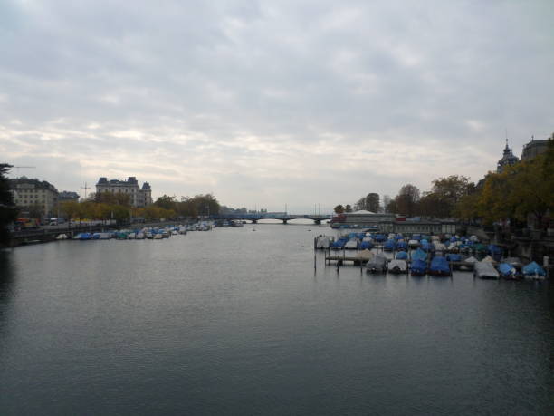 istock Beautiful Zurich lake docks. Switzerland. 1472868220