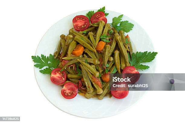 Okra Gumbo Stock Photo - Download Image Now - Okra, Cut Out, Food