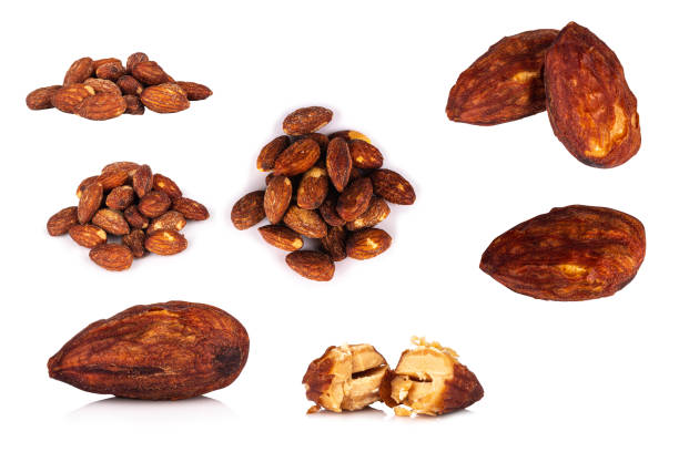 Almond isolated on white background.